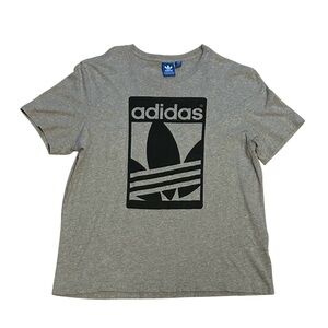 Adidas Original Trefoil Logo Graphic Tee Heather Gray Men’s Large